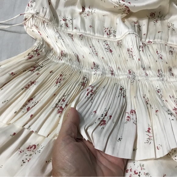 Ulla Johnson Nora Prairie Floral Satin Dress 10 - Picture 11 of 14